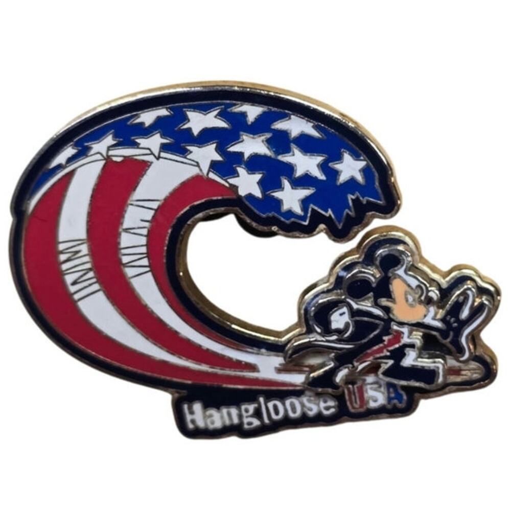 Hangloose USA Mickey 2005 Y2k Collectible Disney Parks Pin
